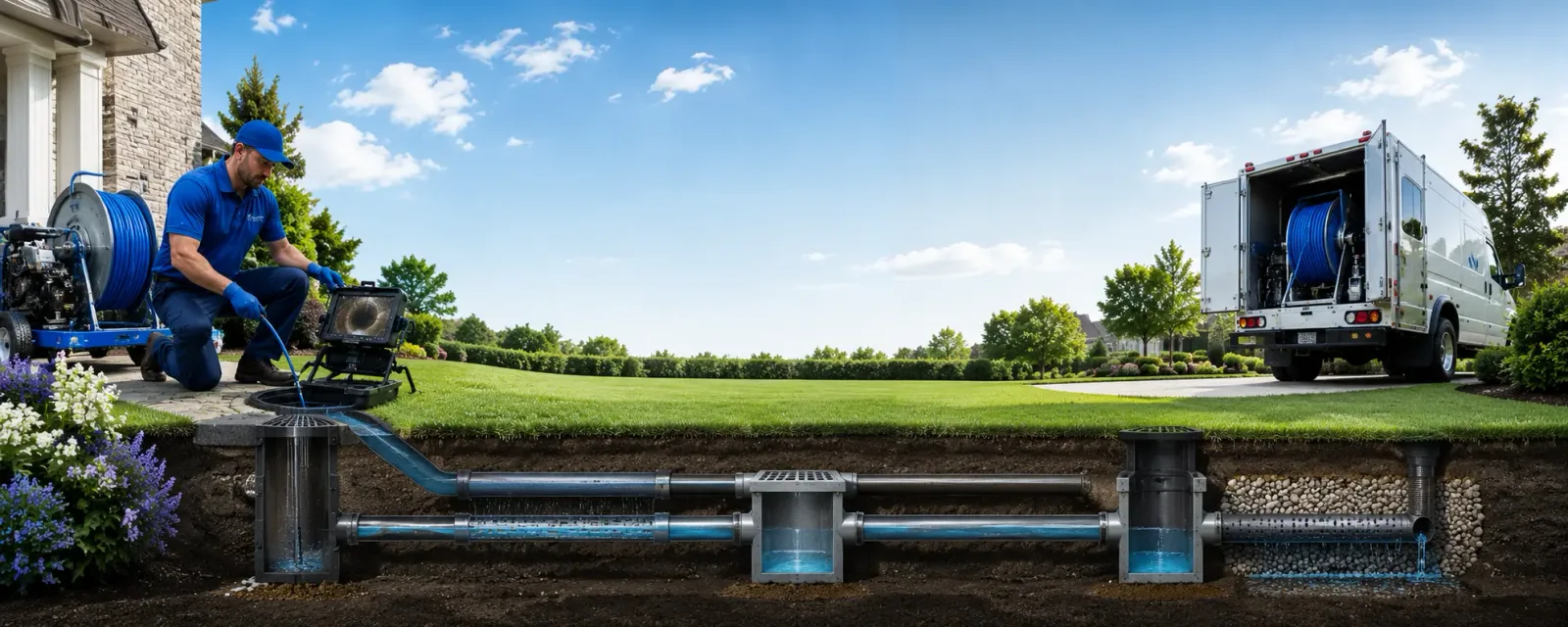 Outdoor drain cleaning information for Seaford, NY